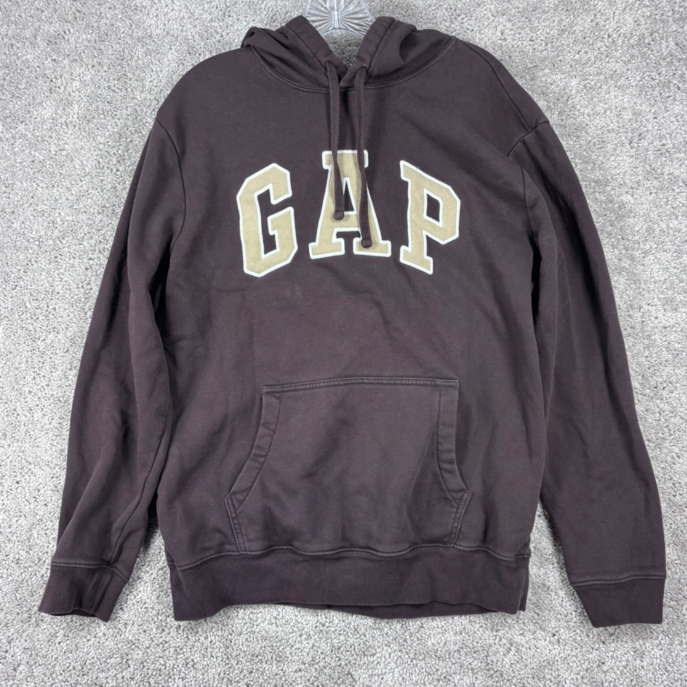 Gap Turkish Coffee Brown Logo Pullover Hoodie Mens Large 546844-34 SU22